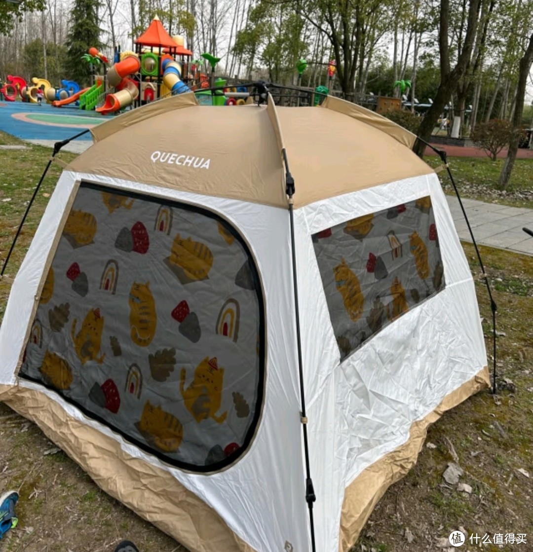 奇趣露营好物之迪卡侬帐篷户外露营装备遮阳大空间全自动速开双人速开