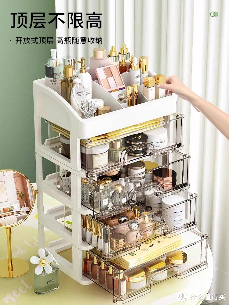 精致女孩安排一个化妆品收纳盒！超实用的哦。