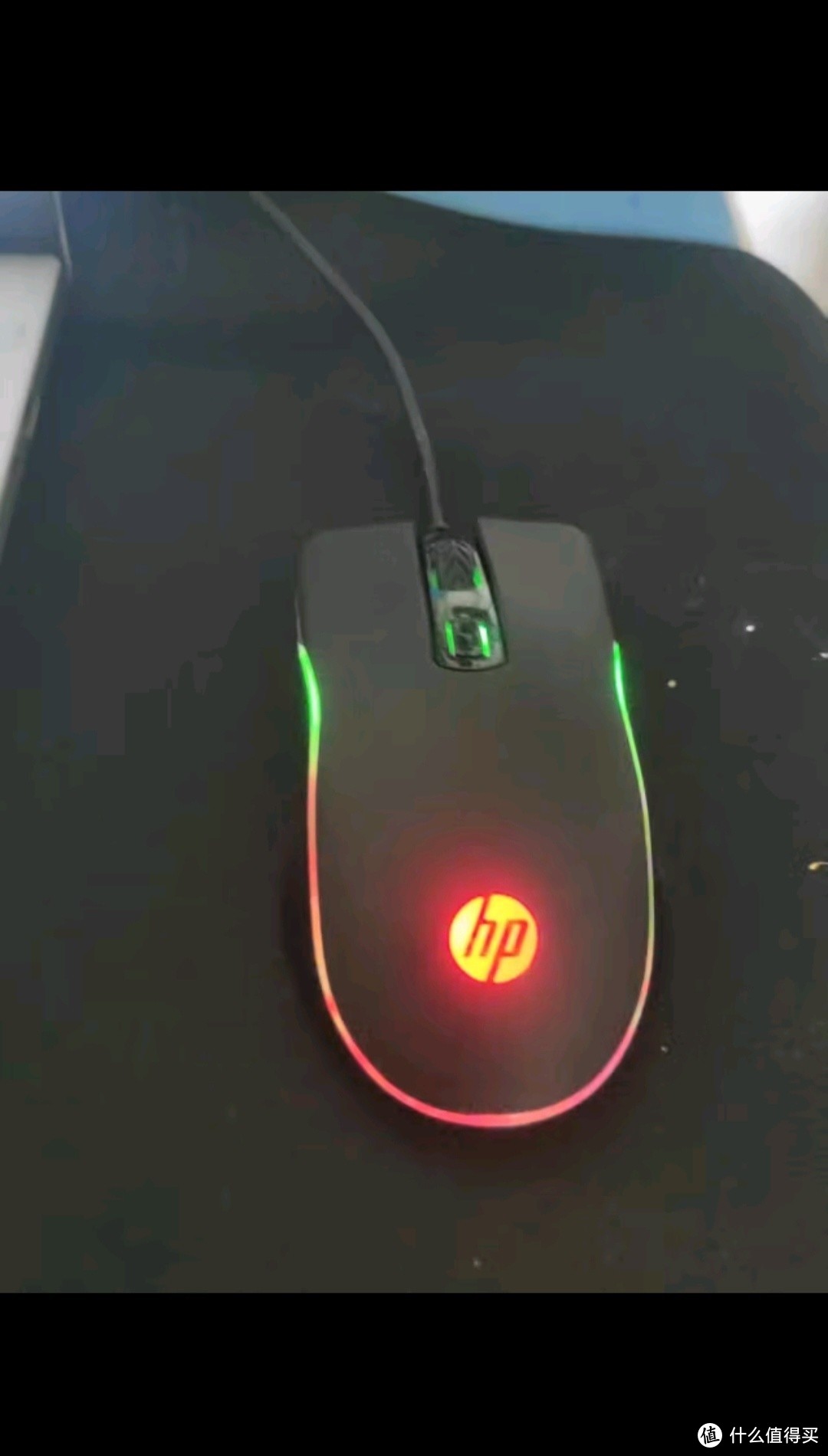 惠普（HP） 有线游戏鼠标 发光电竞鼠标USB游戏办公台式机电脑笔记本 自定义宏LOL吃鸡网吧