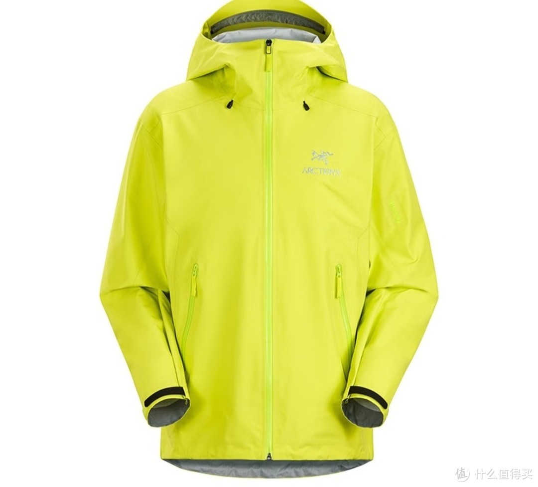 始祖鸟（ARC’TERYX）男装 Beta LT 男子硬壳冲锋衣 GORE-TEX 防水防风夹克 Sprint/黄绿色 L