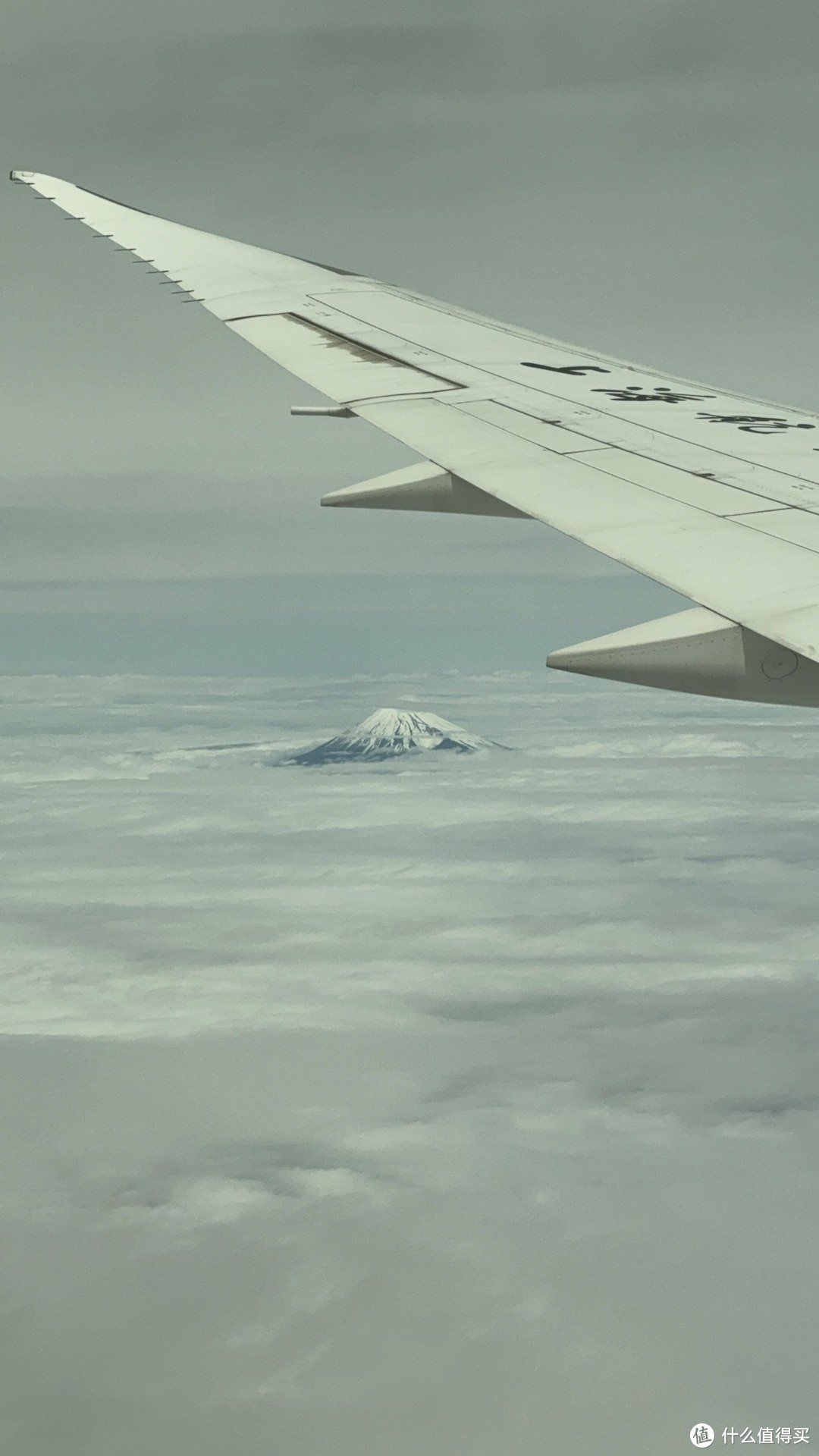 飞机上的富士山