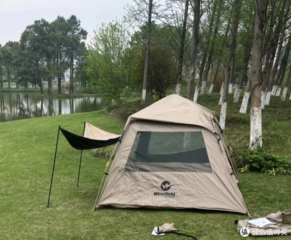 帐篷天幕二合一+营地车+野餐垫，轻松搞定一家三口周末露营！