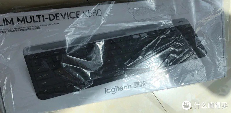 罗技（Logitech）K580键盘无线蓝牙超薄静音键盘 办公键盘电脑手机Mac平板ipad键盘 超薄键盘-星空灰￼￼
