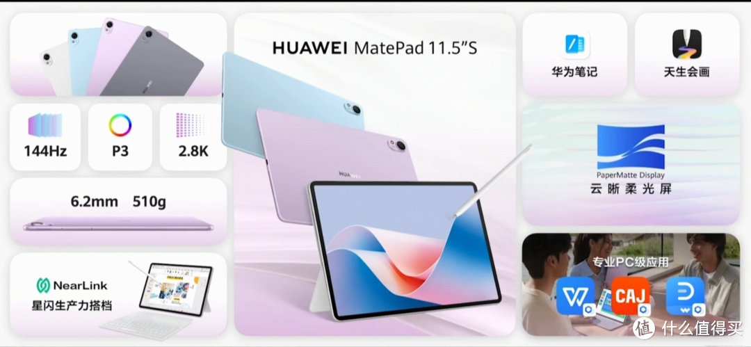 如何评价华为 MatePad 11.5S 搭载全新云晰柔光屏？