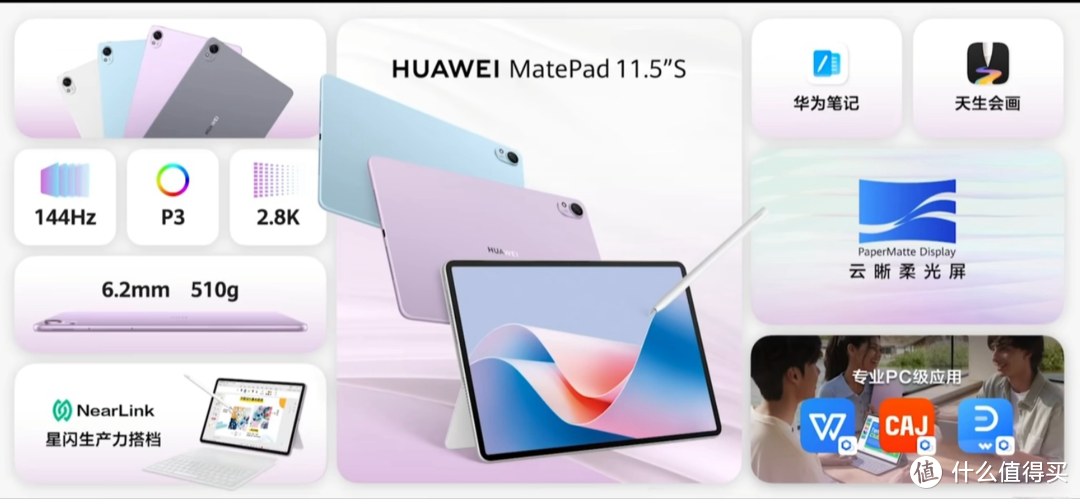 如何评价华为 MatePad 11.5S 搭载全新云晰柔光屏？