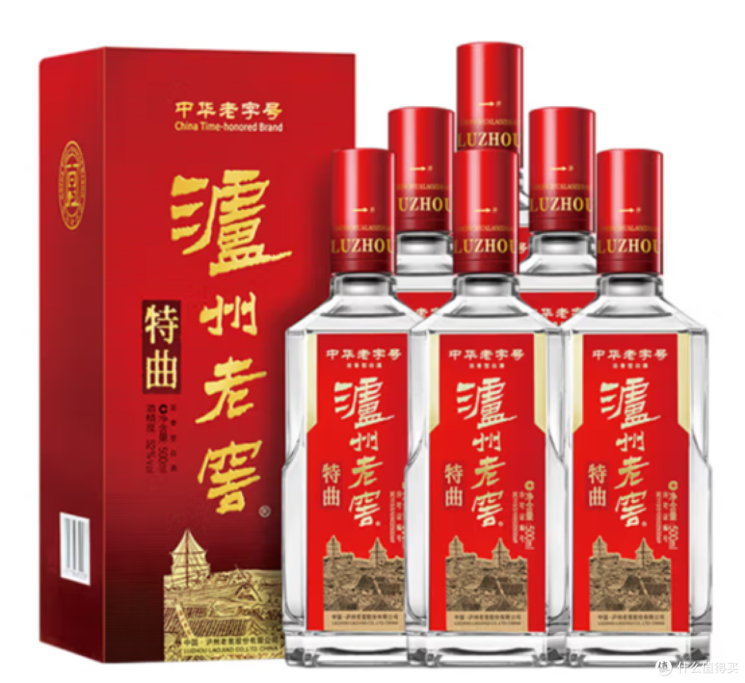 特曲浓香型高度白酒52度500ml*6瓶整箱装送礼婚宴用酒￥1800去购买2