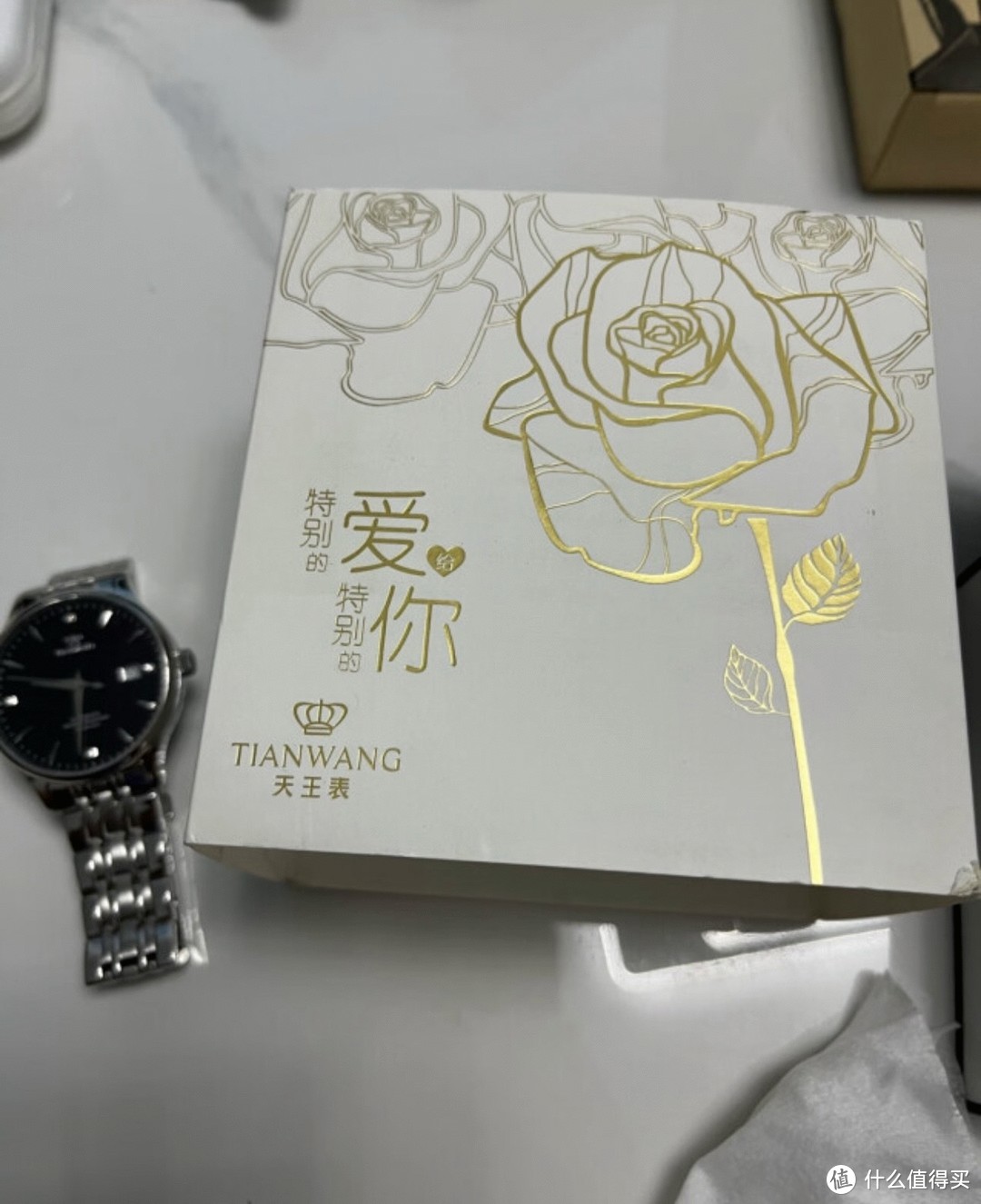 ￼￼天王（TIAN WANG）手表男 520情人节礼物昆仑系列钢带机械男表黑色GS5876S.D.S.B