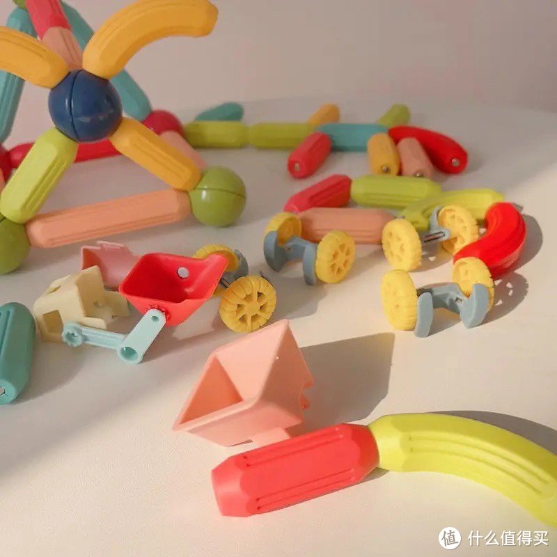 ￼￼星涯优品 117件套磁力棒儿童玩具男女孩积木拼插拼装磁铁 六一儿童节礼物￼￼