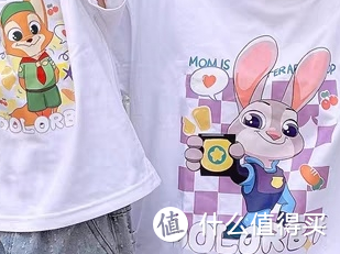 迪士尼疯狂动物城短袖T恤，一家三口的夏日时尚！