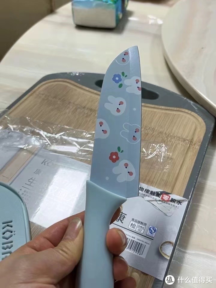 【康巴赫】菜刀水果刀印花刀具便携切片家用多功能削皮不锈钢厨房