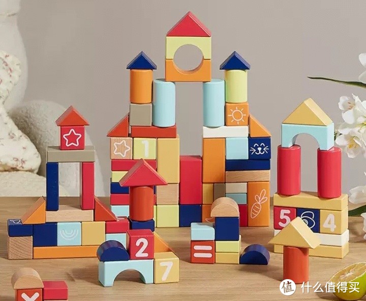 积木云评测KUB可优比积木婴儿木头，儿童益智拼装玩具梦想城堡。