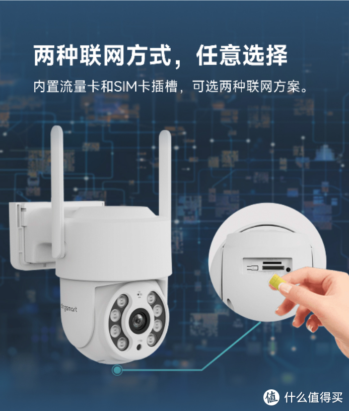 不需要连接WiFi的智能摄像机，叮零户外云台摄像机4G版了解一下