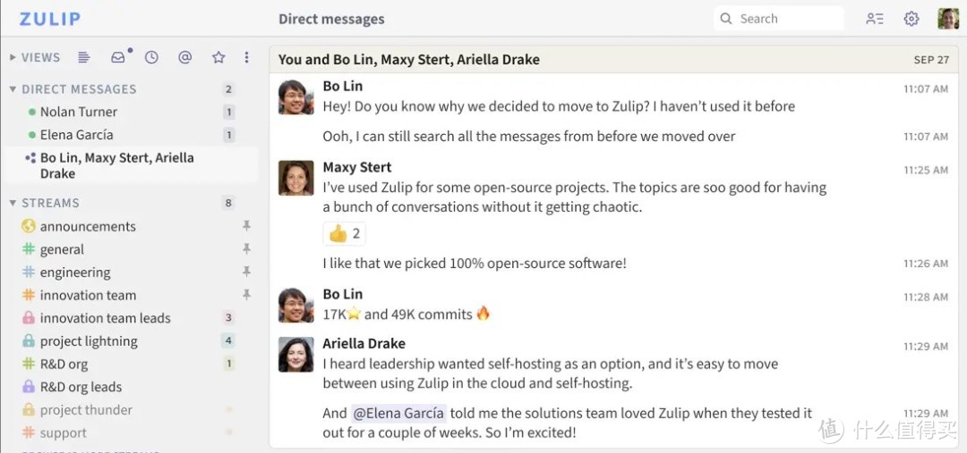 一款高效开源的团队协作工具！-Zulip