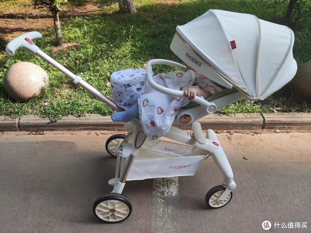 凤凰遛娃神器可坐可躺宝宝高景观儿童手推车轻便可折叠溜娃婴儿车
