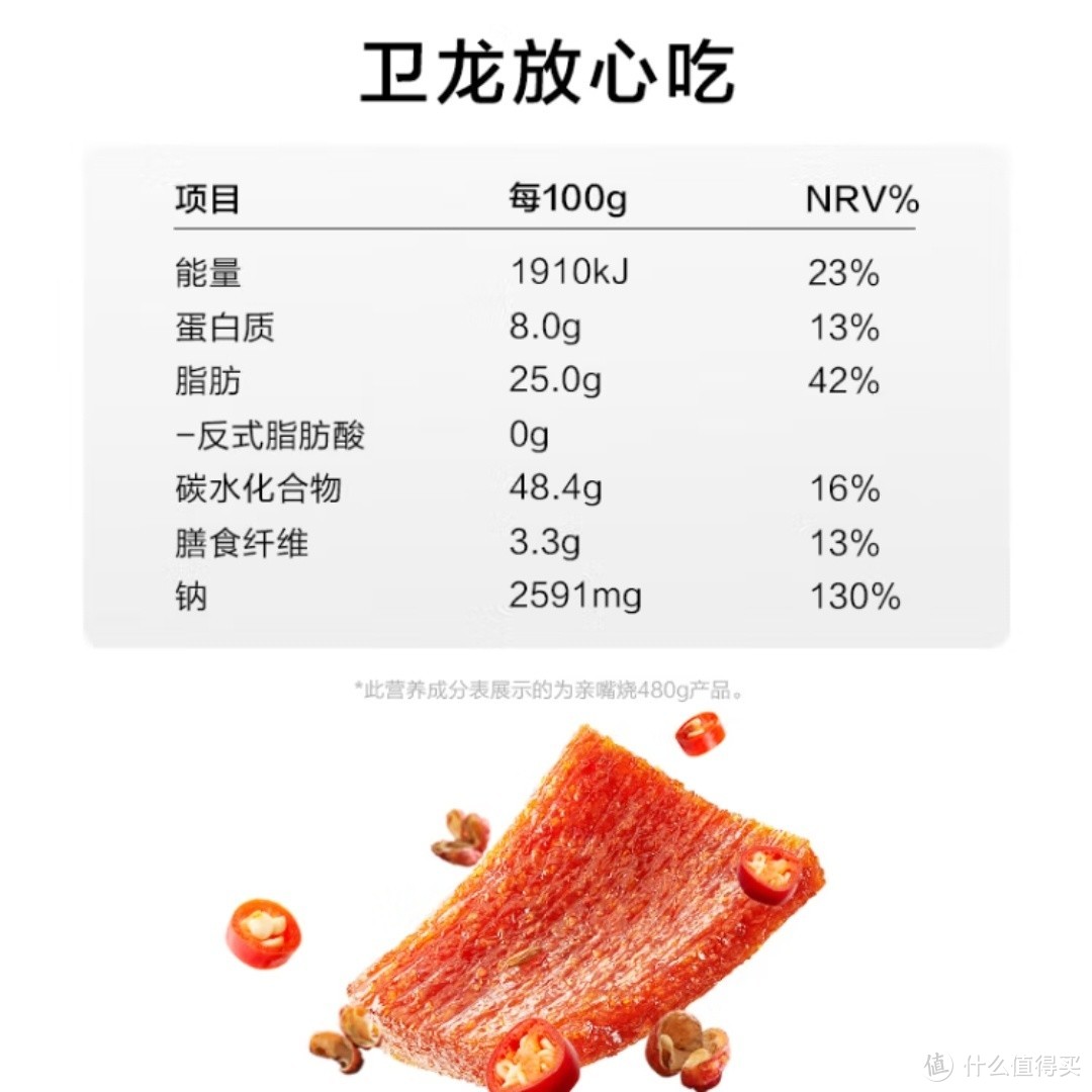 卫龙辣条亲嘴烧川香麻辣味480g/盒  儿时怀旧小吃豆干休闲零食非油炸