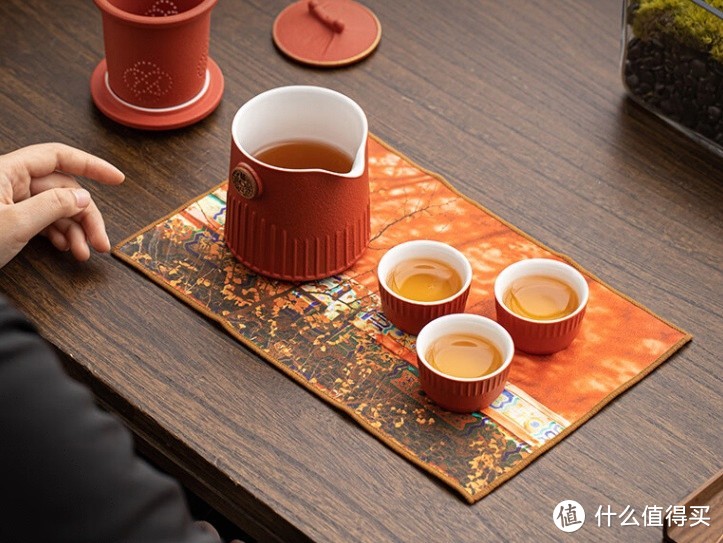 苏氏陶瓷 茶具配件 国潮茶巾 故宫禾黍