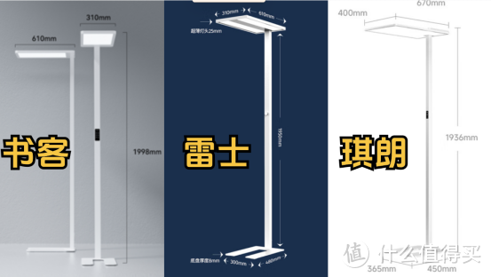 雷士护眼大路灯值得买吗？书客、雷士、琪朗三大护眼落地灯横评实测！