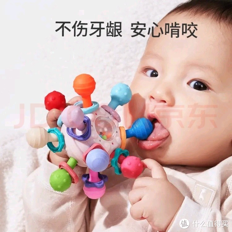 👶 宝宝牙胶新宠儿：奕思瑞曼哈顿球，开启清洁收纳新体验！