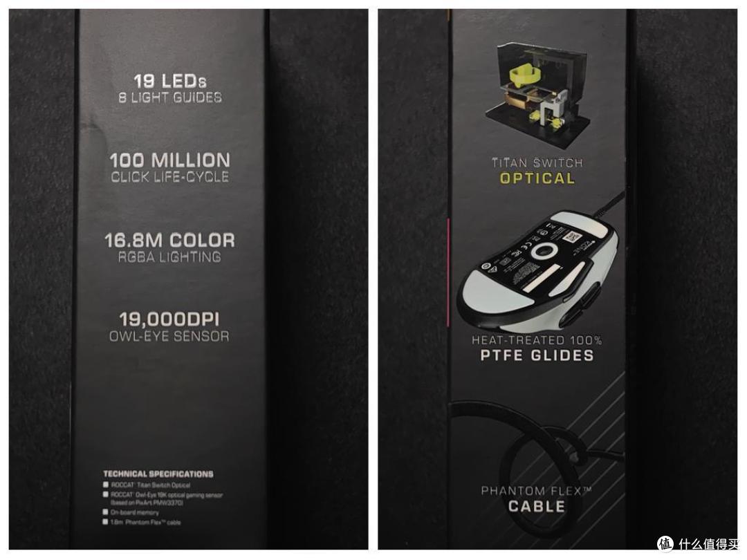 xp包装采用黑色纸盒包装,包装正面除了品牌logo,名称和鼠标型号外,还