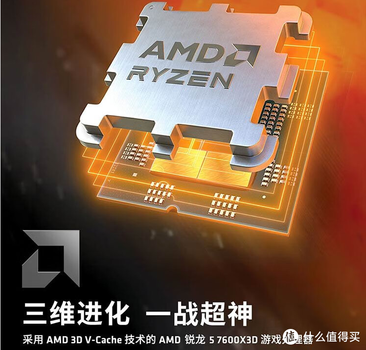 再说AMD YES！就不对了 两千元出头锐龙5 7600X3D性价比值得怀疑