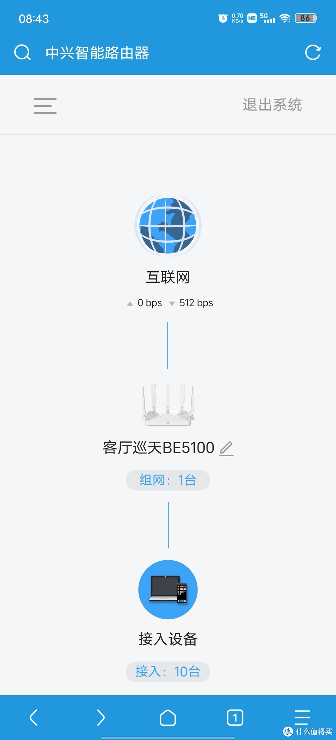 WIFI7尝鲜 中兴巡天BE5100路由器