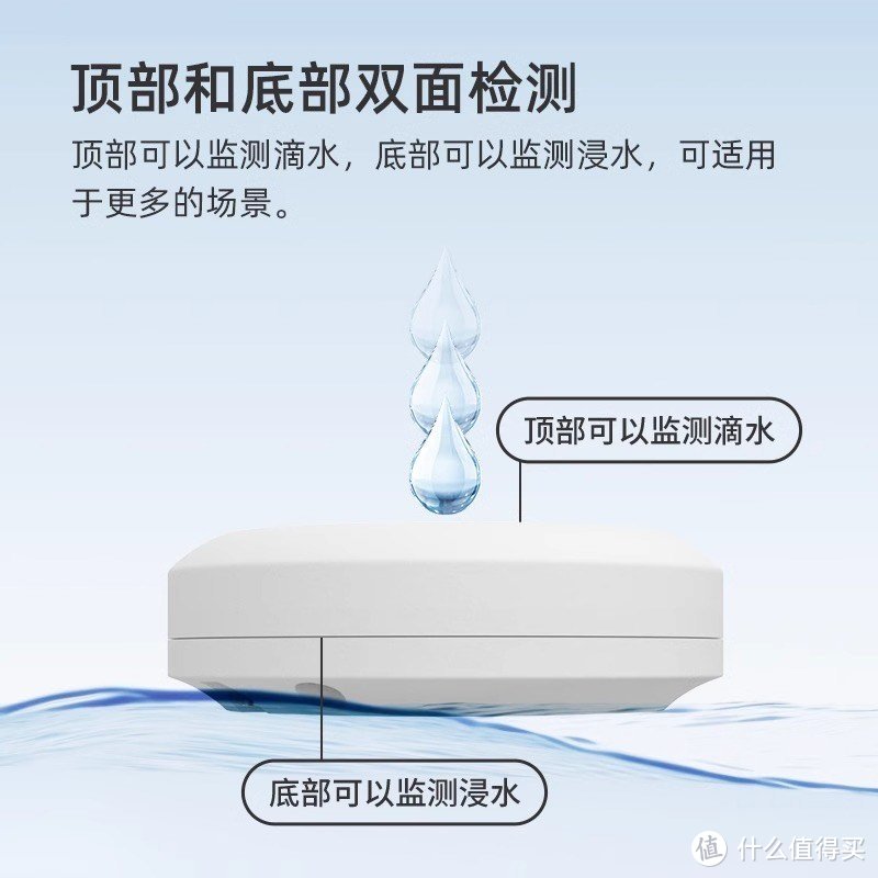 告别水灾烦恼！米家水浸传感器，让家更安全，双面感应