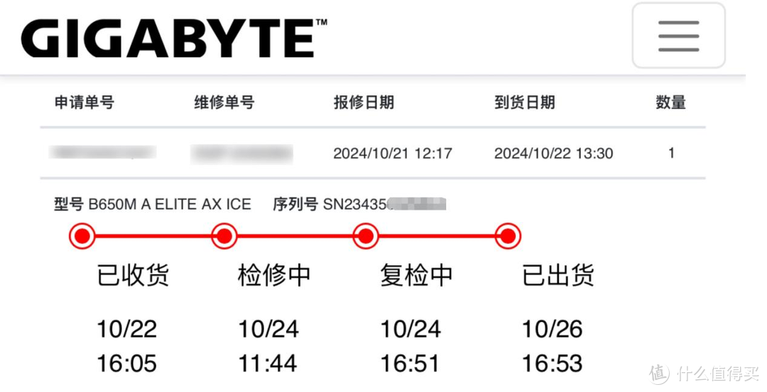 真实记录：2024年技嘉主板个人送保的全流程