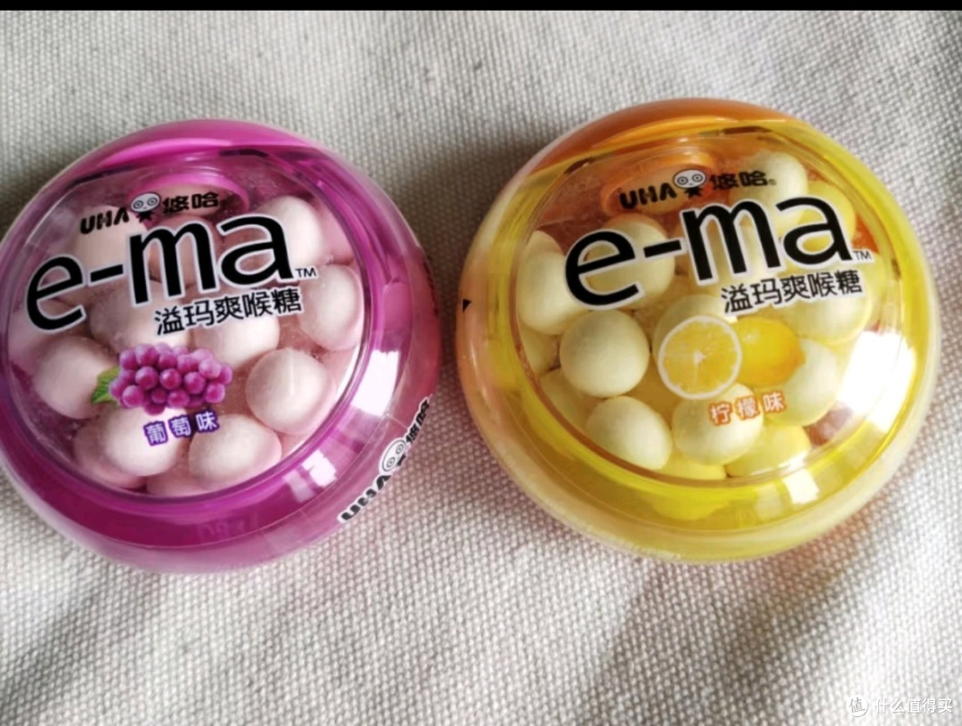 悠哈润喉糖护嗓日本进口奈良产溢玛ema葡萄味沁爽糖33g