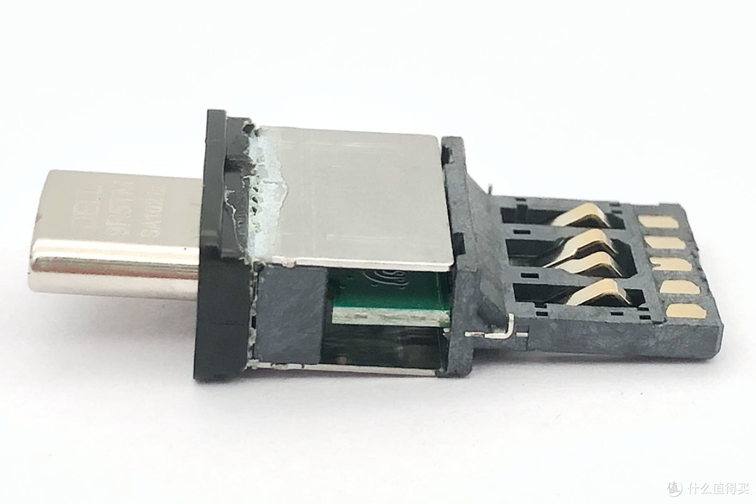 拆解报告：戴尔DELL USB C公头转USB A 3.1 Gen2母头适配器  10G 15W  DP/N 09R5TM SA1021z Adapter USB C TO USB A 手机外接U盘 U盾