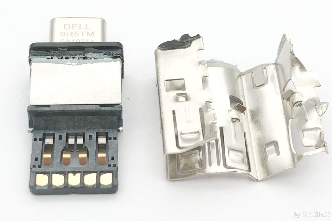 拆解报告：戴尔DELL USB C公头转USB A 3.1 Gen2母头适配器  10G 15W  DP/N 09R5TM SA1021z Adapter USB C TO USB A 手机外接U盘 U盾