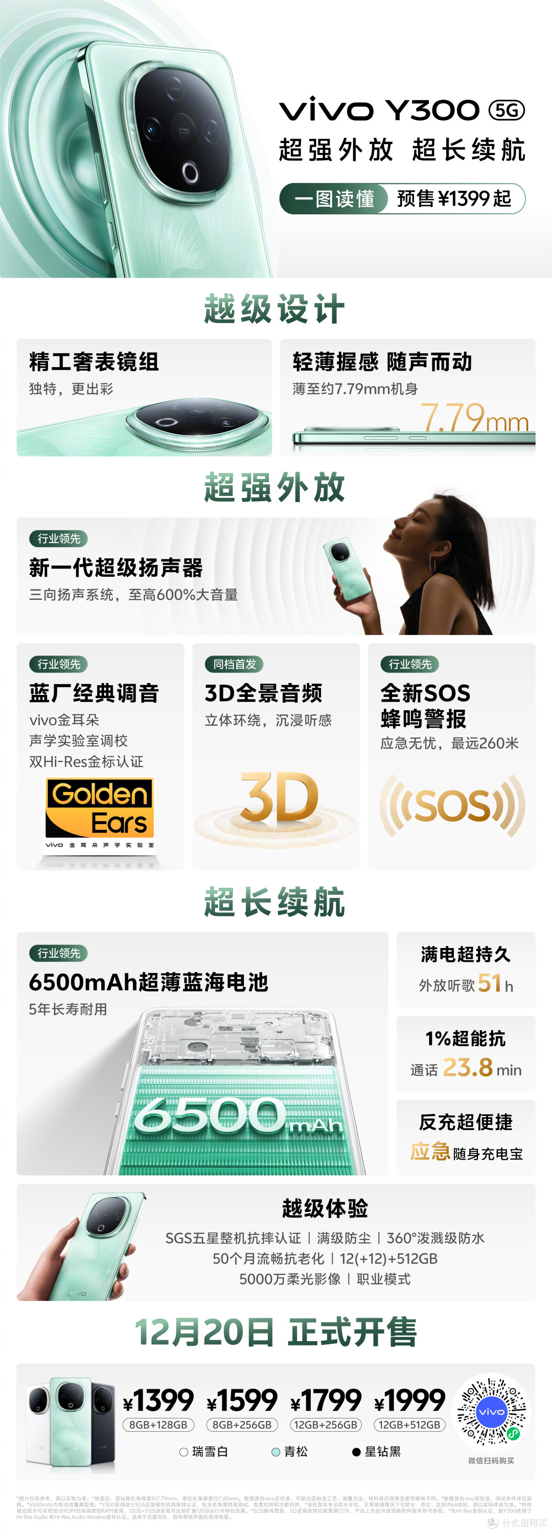 Vivo Y300 解析, 对比 荣耀 X60 , 红米 Note 14 Pro