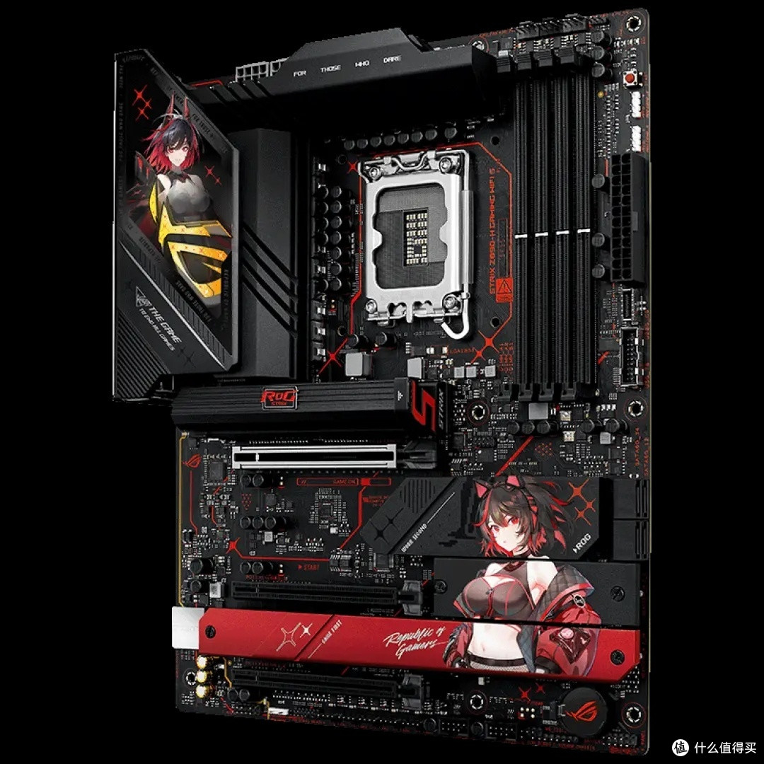 ROG“RO姬”主板太变态了，太帅了！_主板_什么值得买