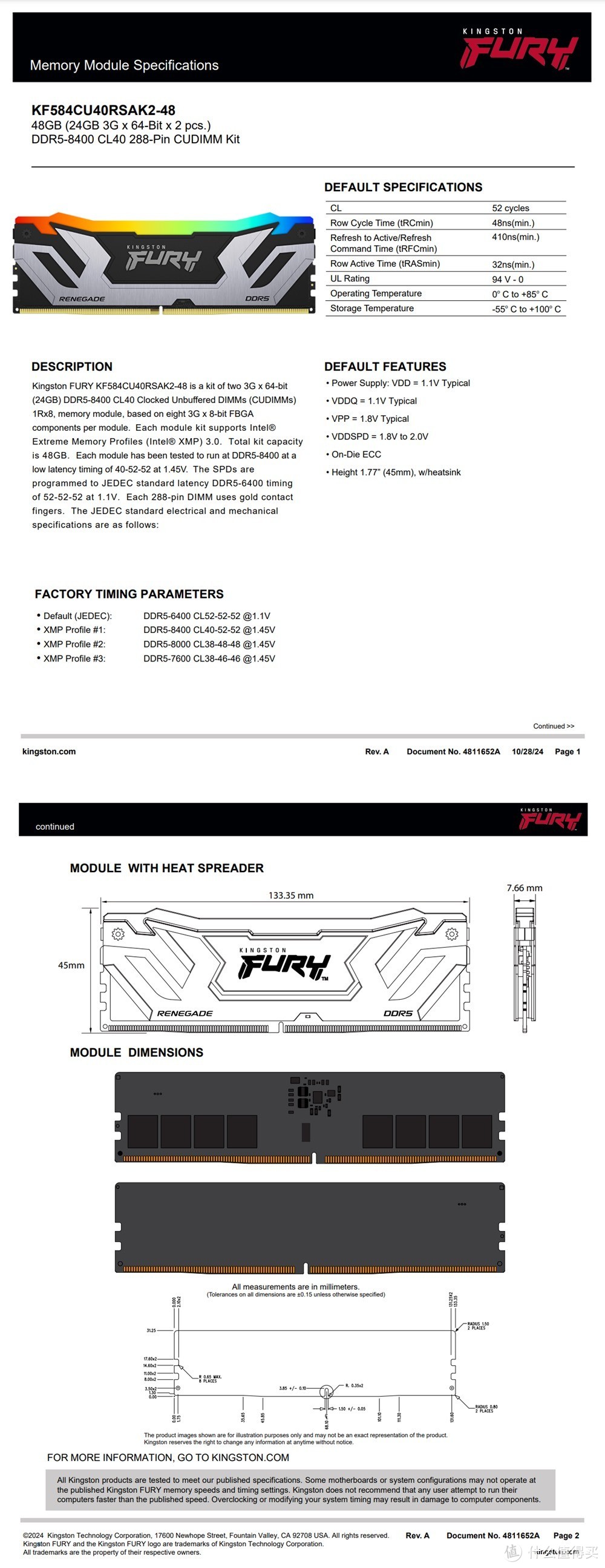 CUDIMM内存标杆Kingston FURY叛逆者DDR5 CUDIMM内存体验