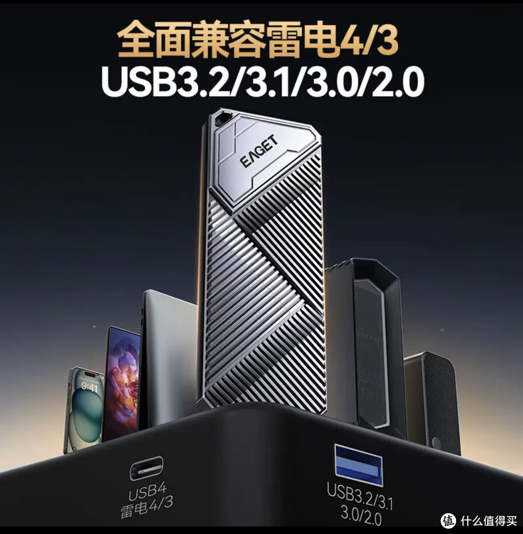 忆捷USB4.0硬盘盒：40Gbps高速传输，兼容雷电3/4的卓越体验！