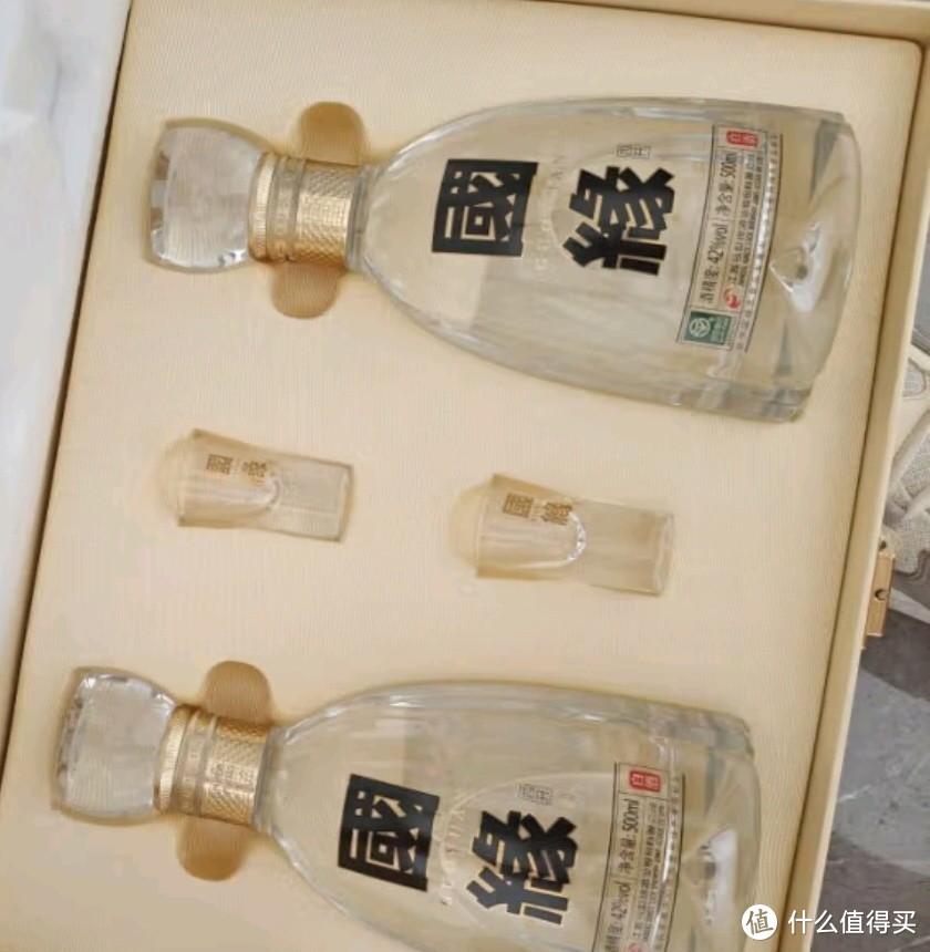 今世缘 国缘四开 幽雅醇厚型白酒 42度 500ml*2瓶 礼盒装 年货