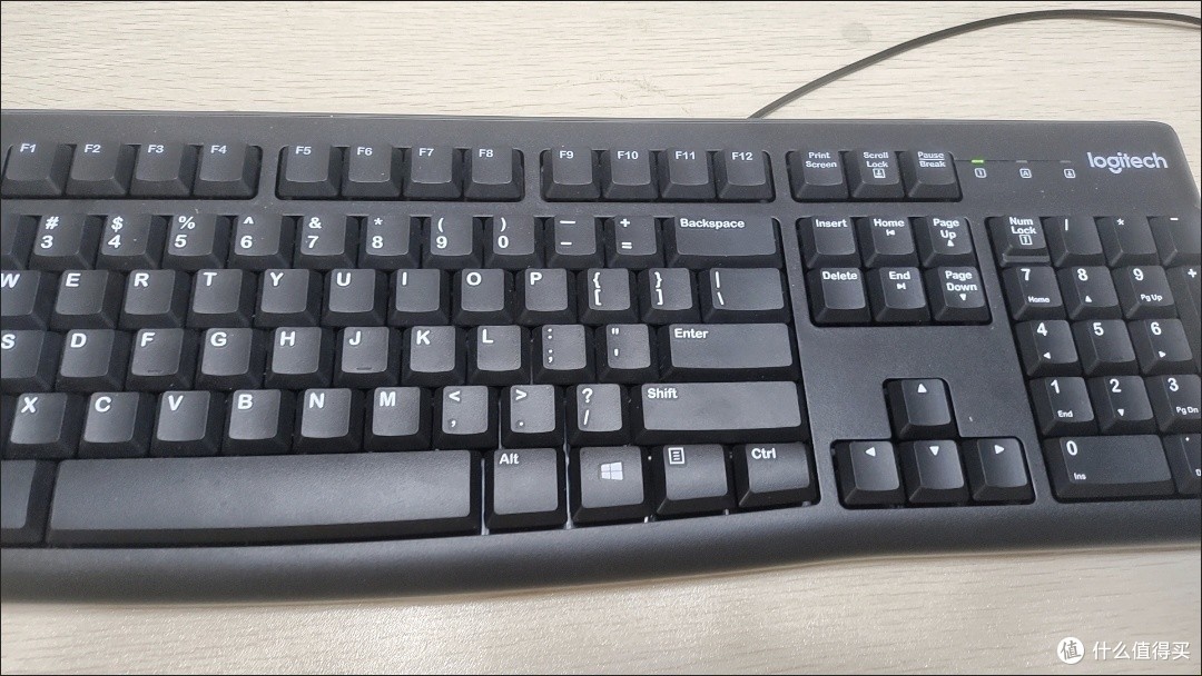 我的第一款罗技键盘，MK120有线键盘。