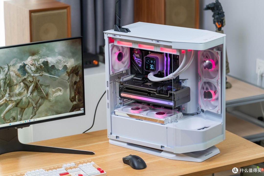 白色选吹雪姬、黑色上RO姬！ROG Z890HS+酷睿Ultra265K装机体验！