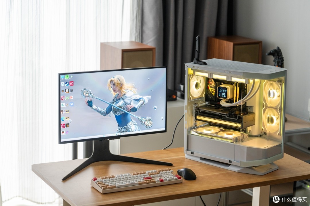 白色选吹雪姬、黑色上RO姬！ROG Z890HS+酷睿Ultra265K装机体验！