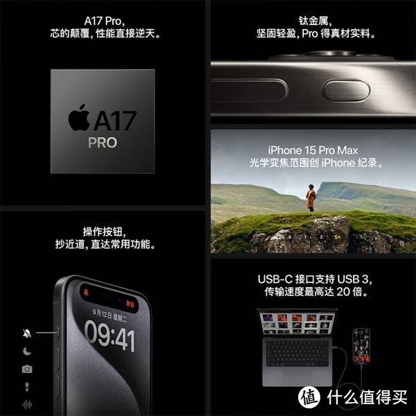 突破界限，定义未来：Apple iPhone 15 Pro 蓝色钛金属 128GB