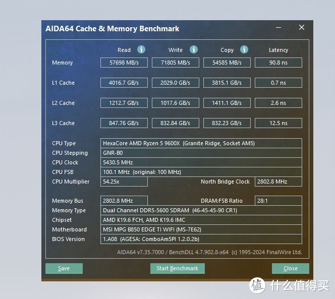 轻松超频提升多少？微星MPG B850 EDGE TI WIFI刀锋钛主板实测