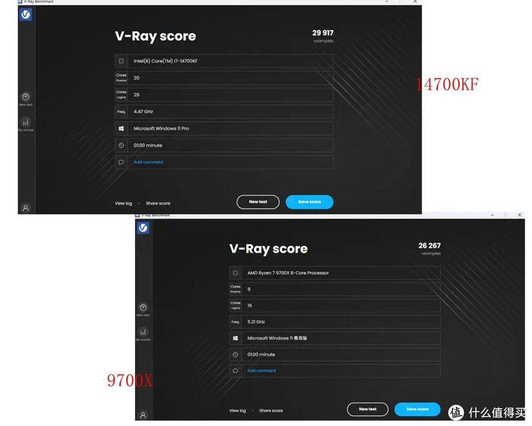 14700KF VS 9700X 游戏性能大比拼，哪个是更强、更全能的高手？