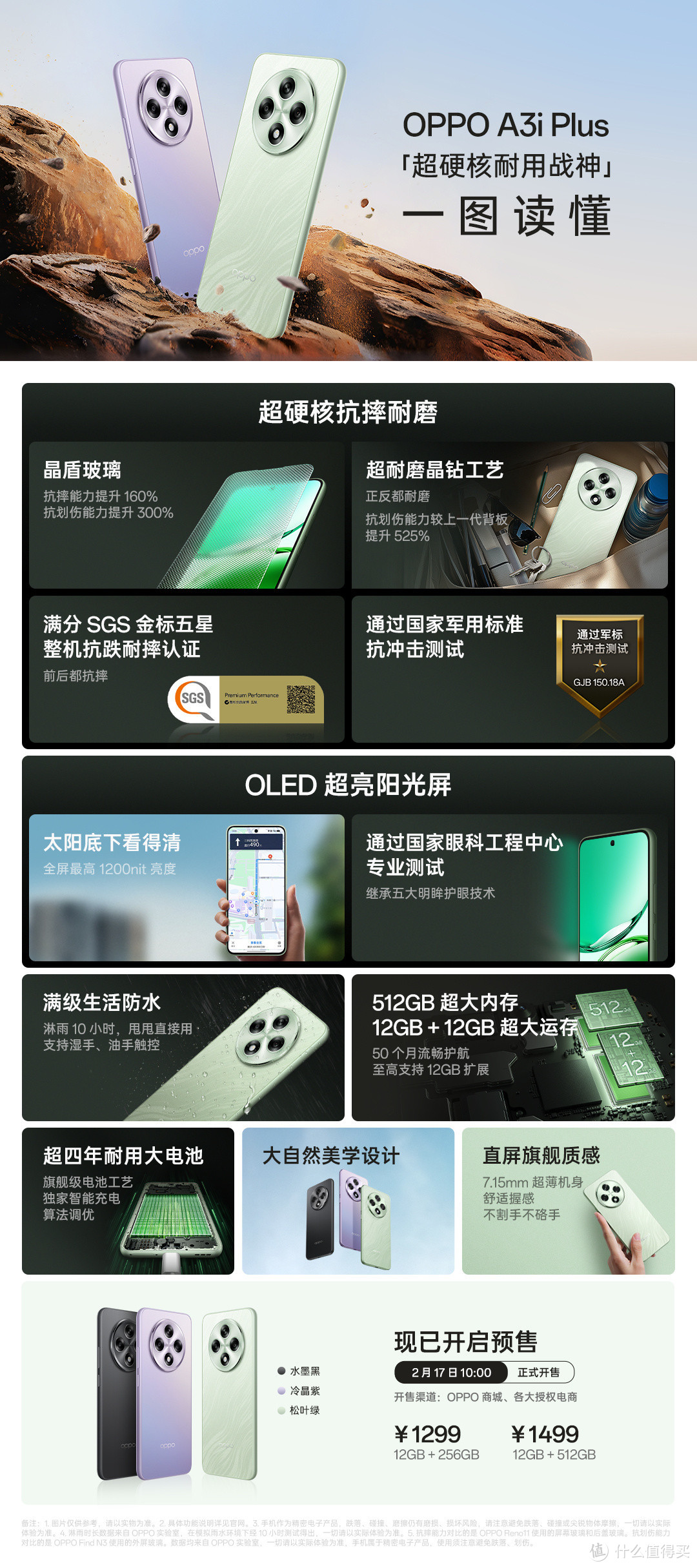 OPPO A3i Plus 简单解析, 对比 荣耀 Play 9T Pro, Vivo Y200+