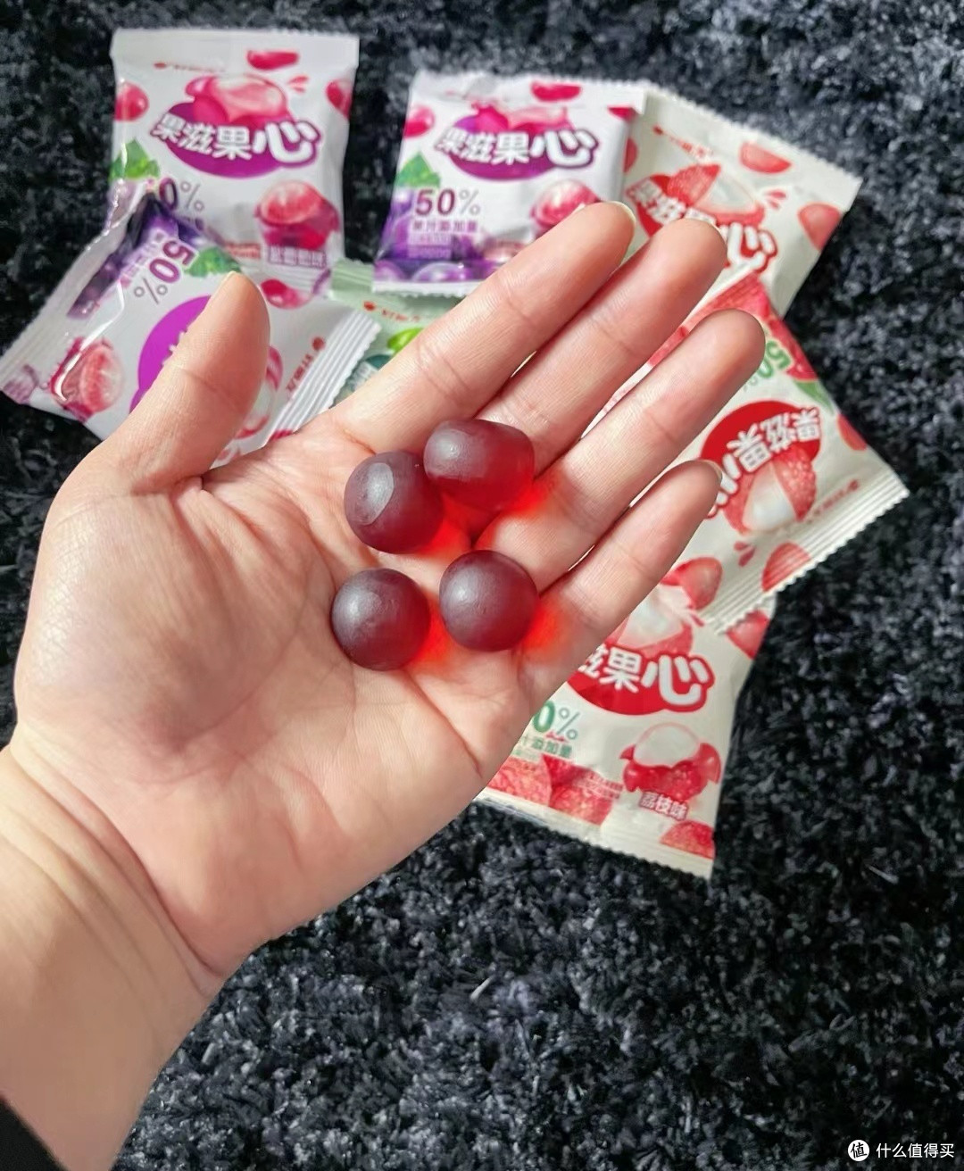 好丽友果滋果心qq糖多种口味一口夹心