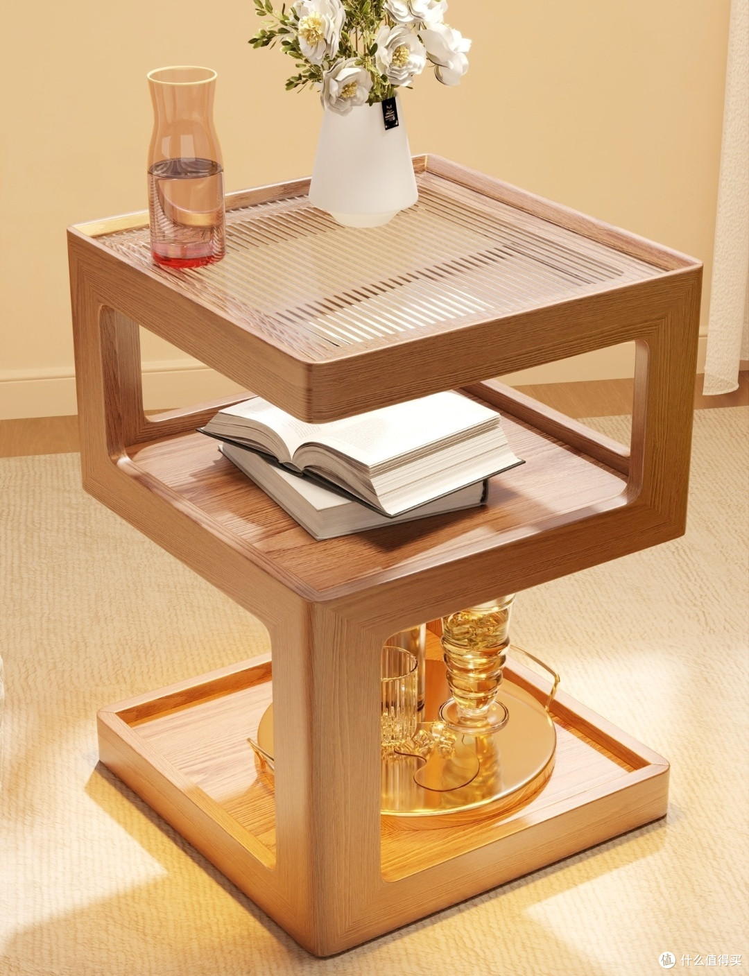 冬木实木小边几520造型的浪漫魔法