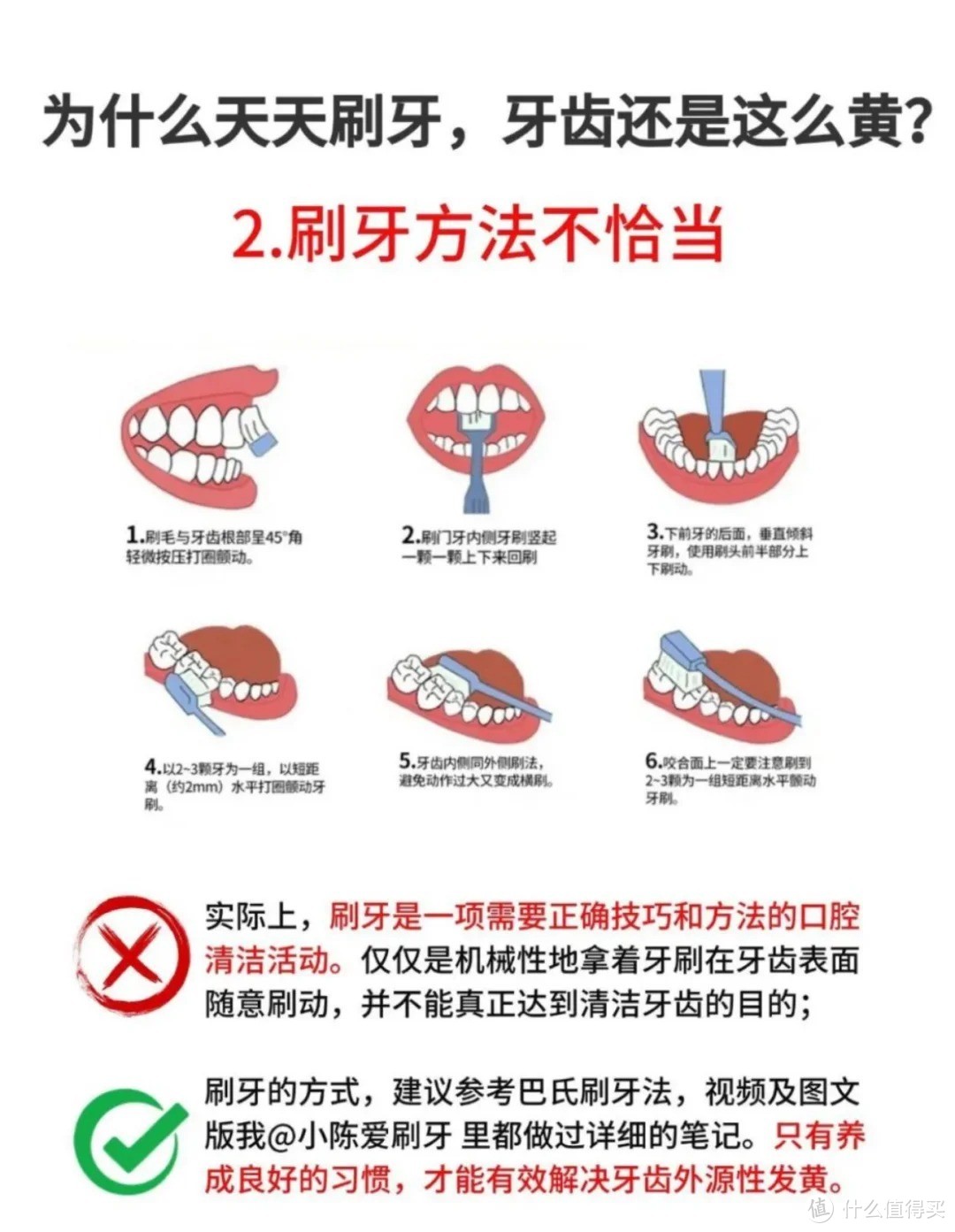 为什么天天刷牙，牙齿还是那么黄？你刷对了吗？