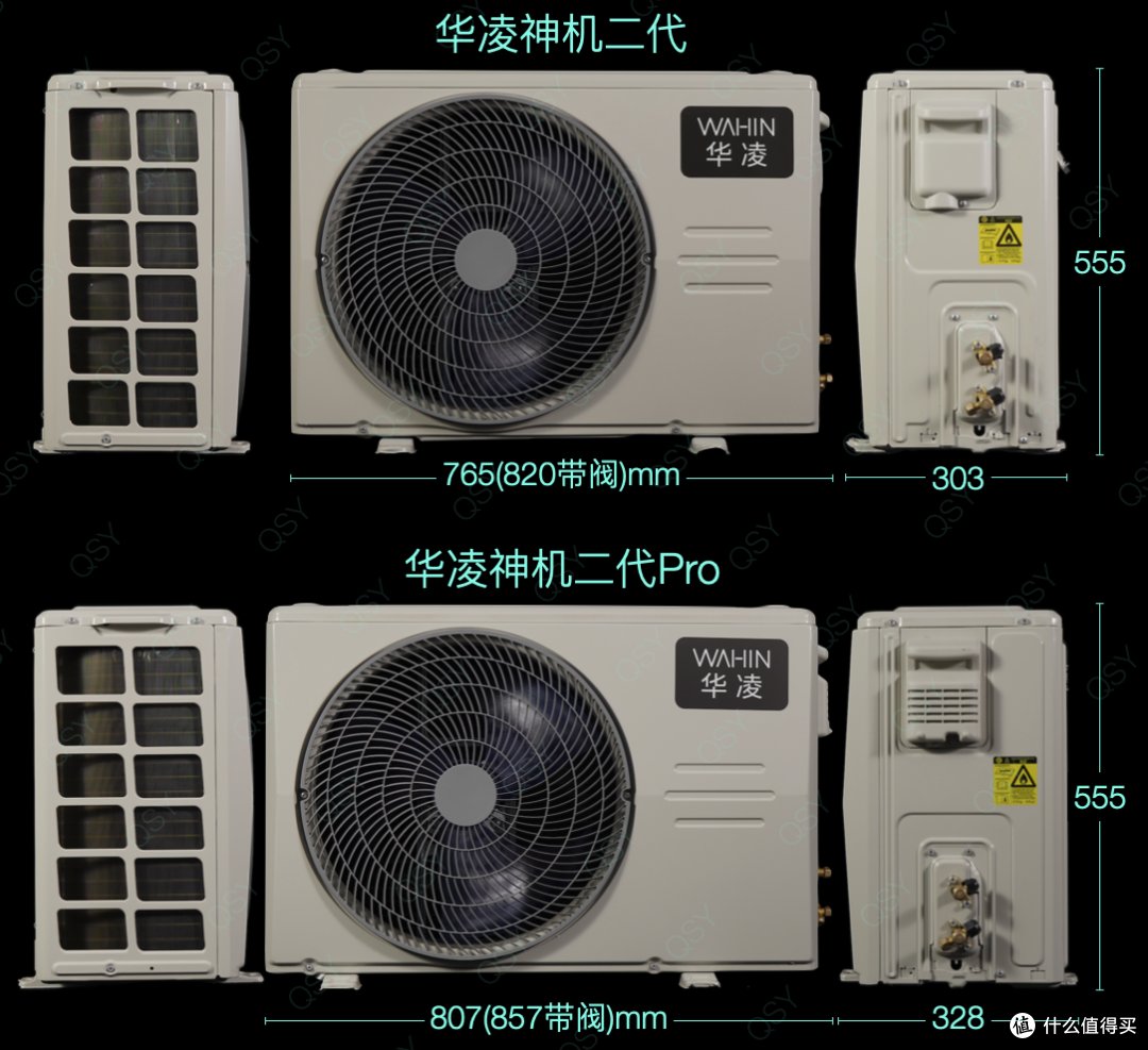 华凌神机二代1.5匹基础款与Pro款对比拆机配置大升级内机静音好_壁挂式空调_什么值得买
