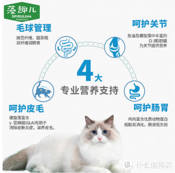 藻趣儿猫粮全价成猫干粮螺旋藻：猫咪的健康美味之选